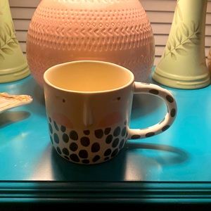 NEW Anthropologie face mug Artist signed !